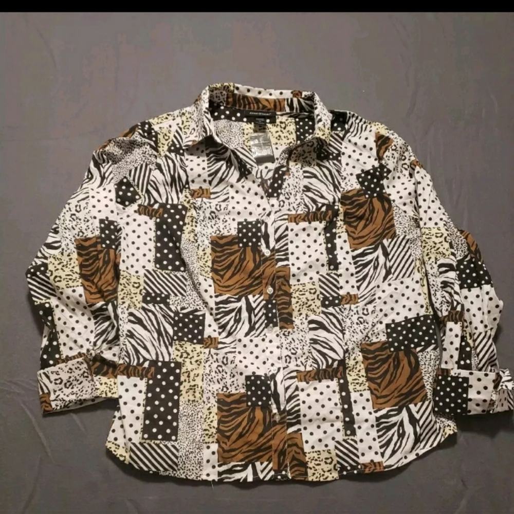 Ashley Stewart Top Size 18 Multicolor - Picture 1 of 11